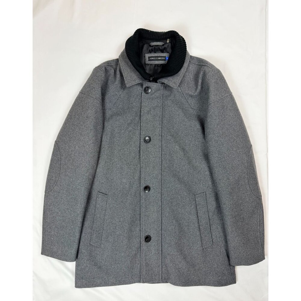 Executive Power | Vince Camuto Melton Car Coat | Old Money Menswear | Medium - Picture 2 of 15